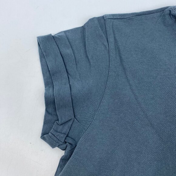 All Saints Gray Anna Cuffed Short Sleeve Tee | Size 8 - Picture 6 of 7